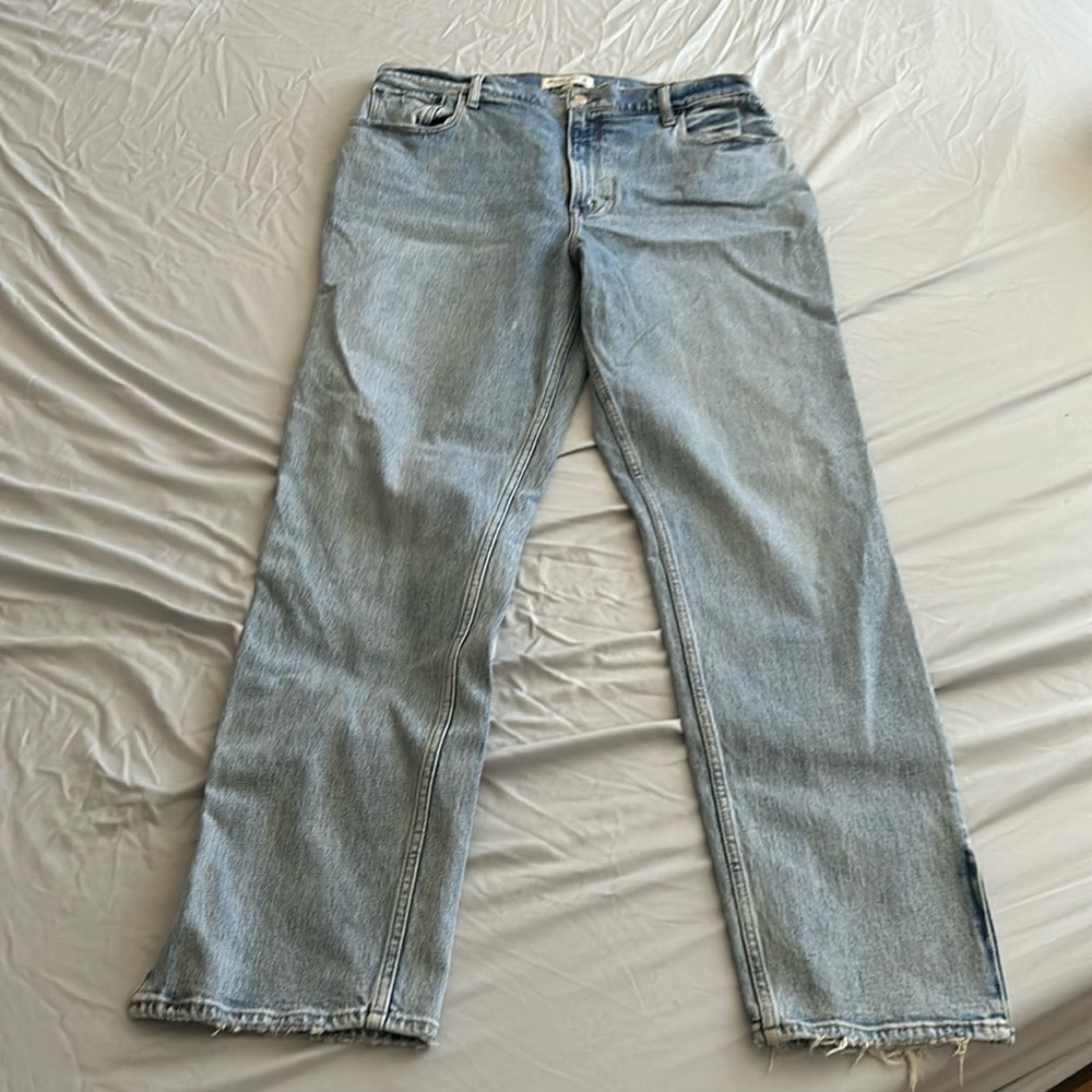 Abercrombie & Fitch 90’s straight ultra high rise curvy jeans size 16L